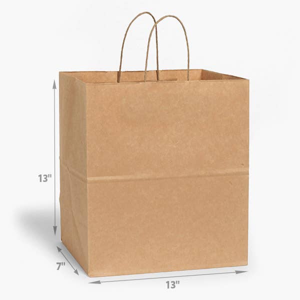 Brown Kraft Paper Retail Shopping Bags