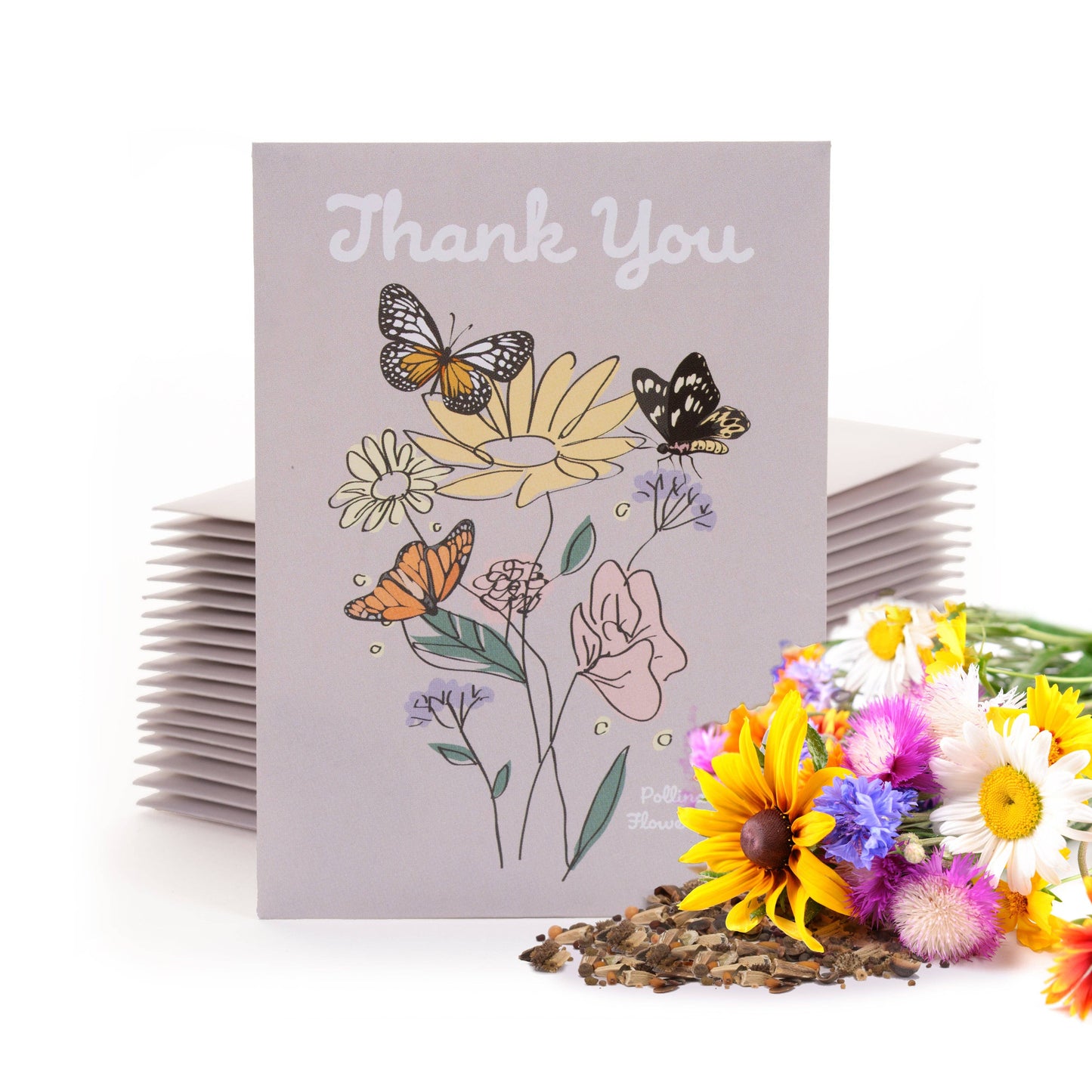 Thank You Butterfly - Pollinator Flower Mix Seed Packets