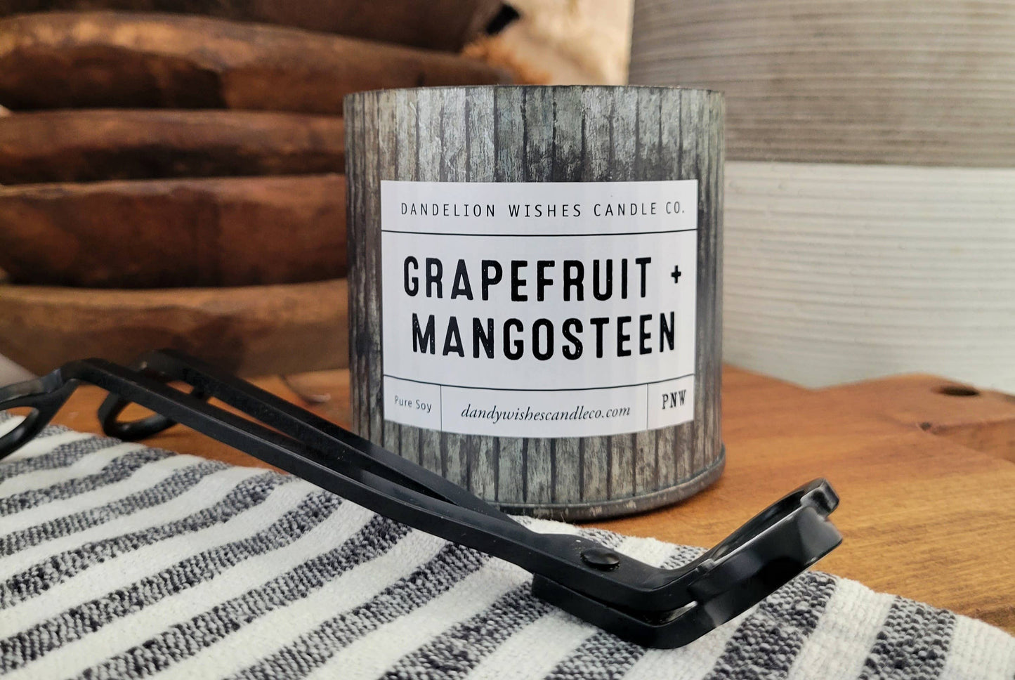 12 oz. Rustic Galvanized Tin Candle