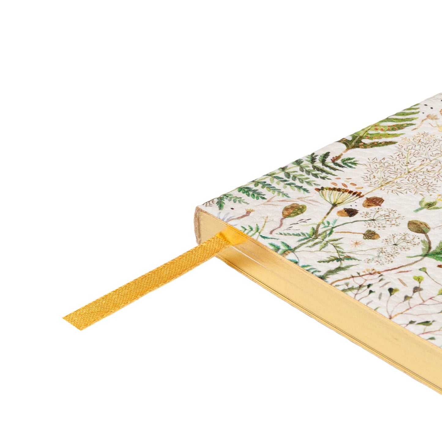 Horizontal Vegan Leather Weekly Planner - Greens and Flowers