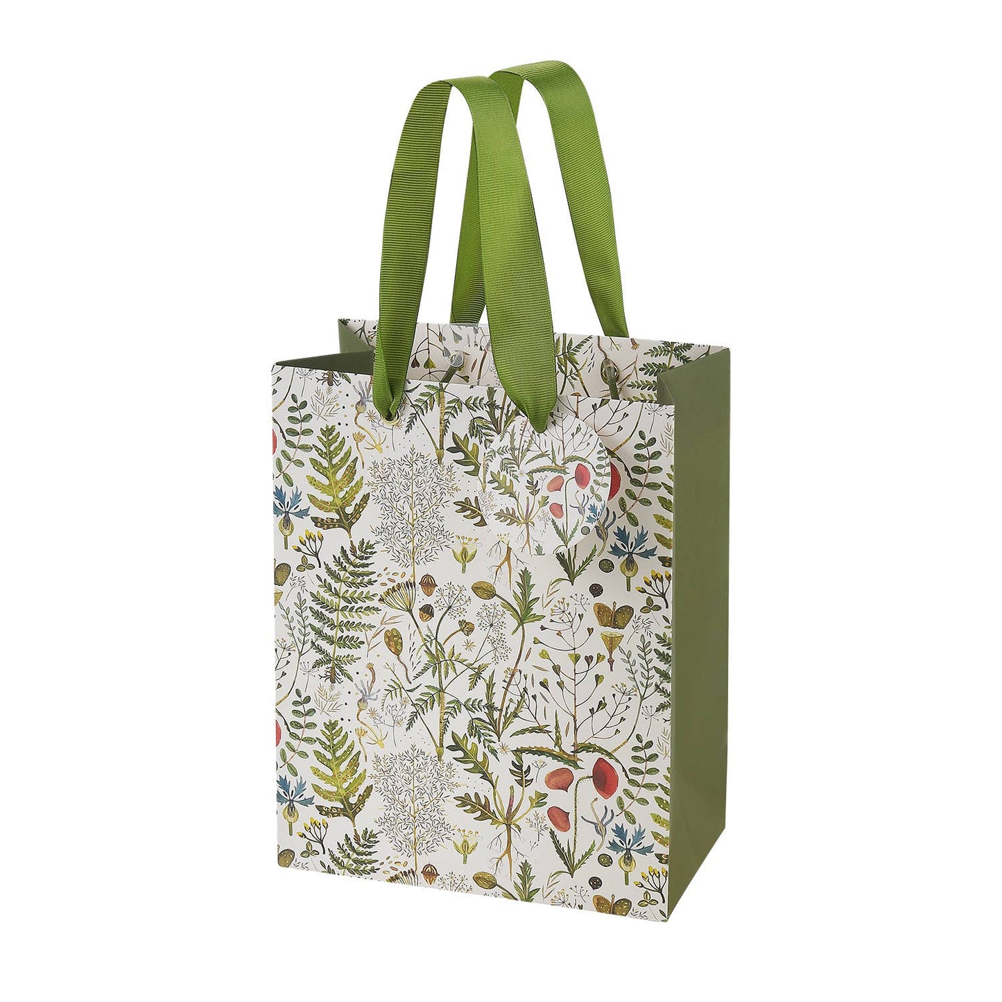 Small Gift Bag - Greens and Flowers