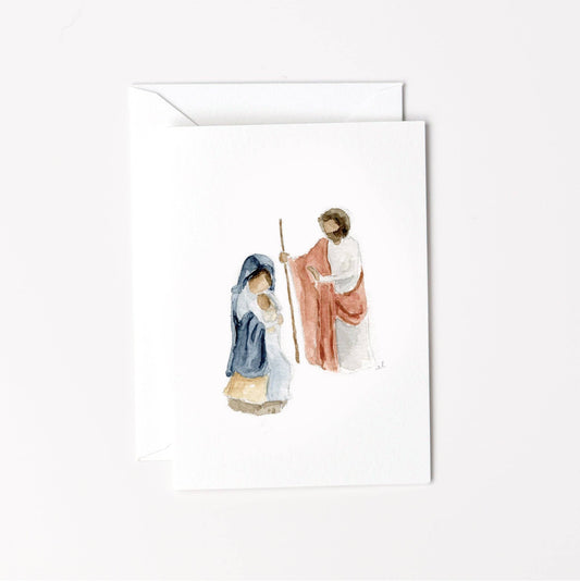 Mary & joseph mini notecard