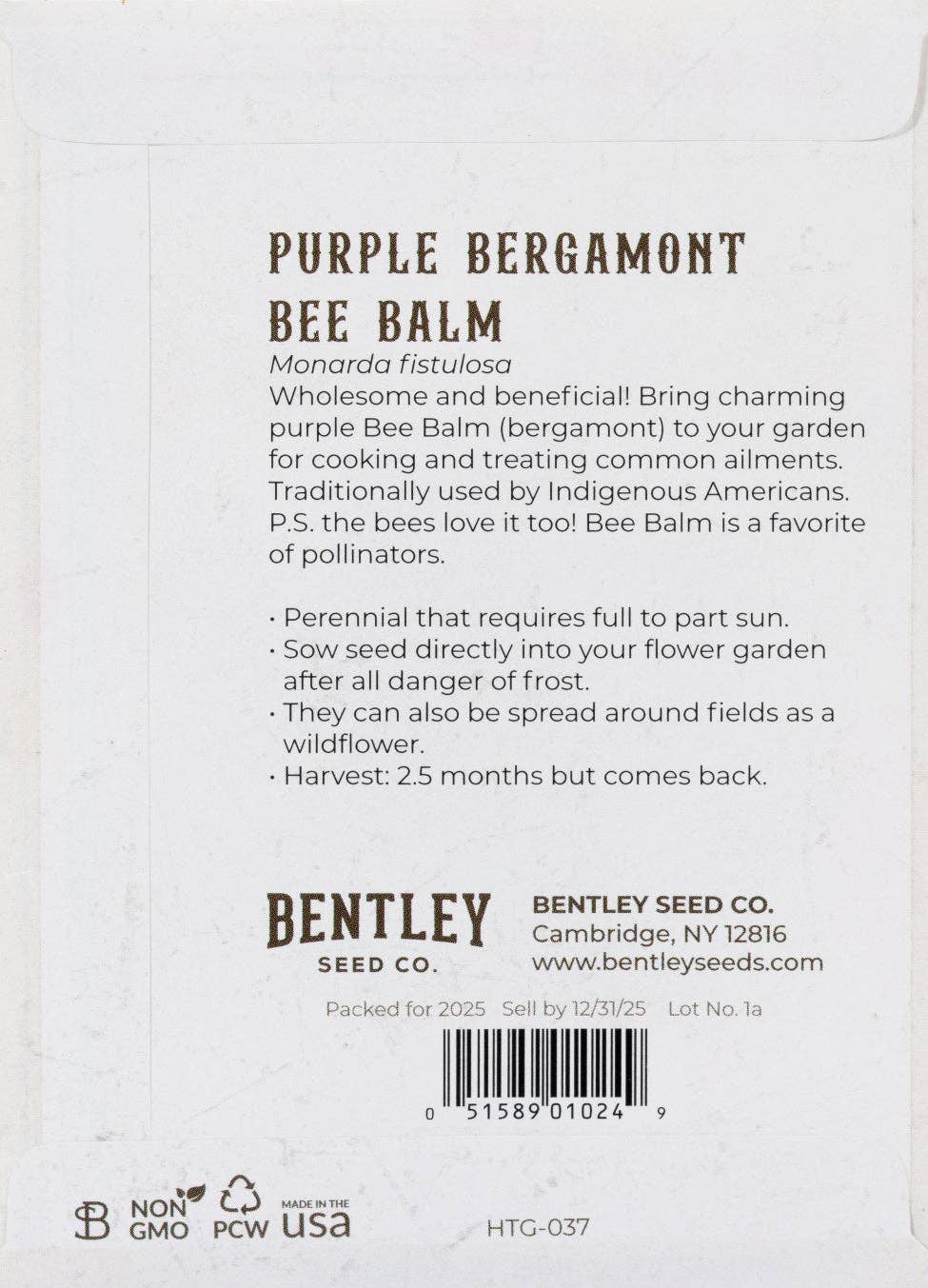 Bee Balm-Purple Bergamont 1493