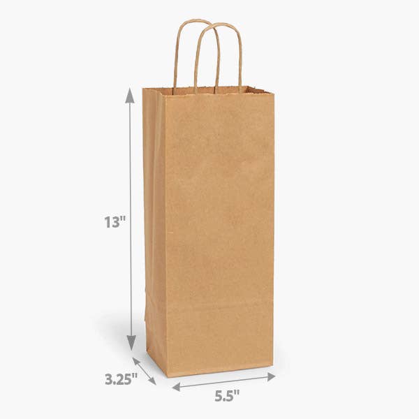 Brown Kraft Paper Retail Shopping Bags