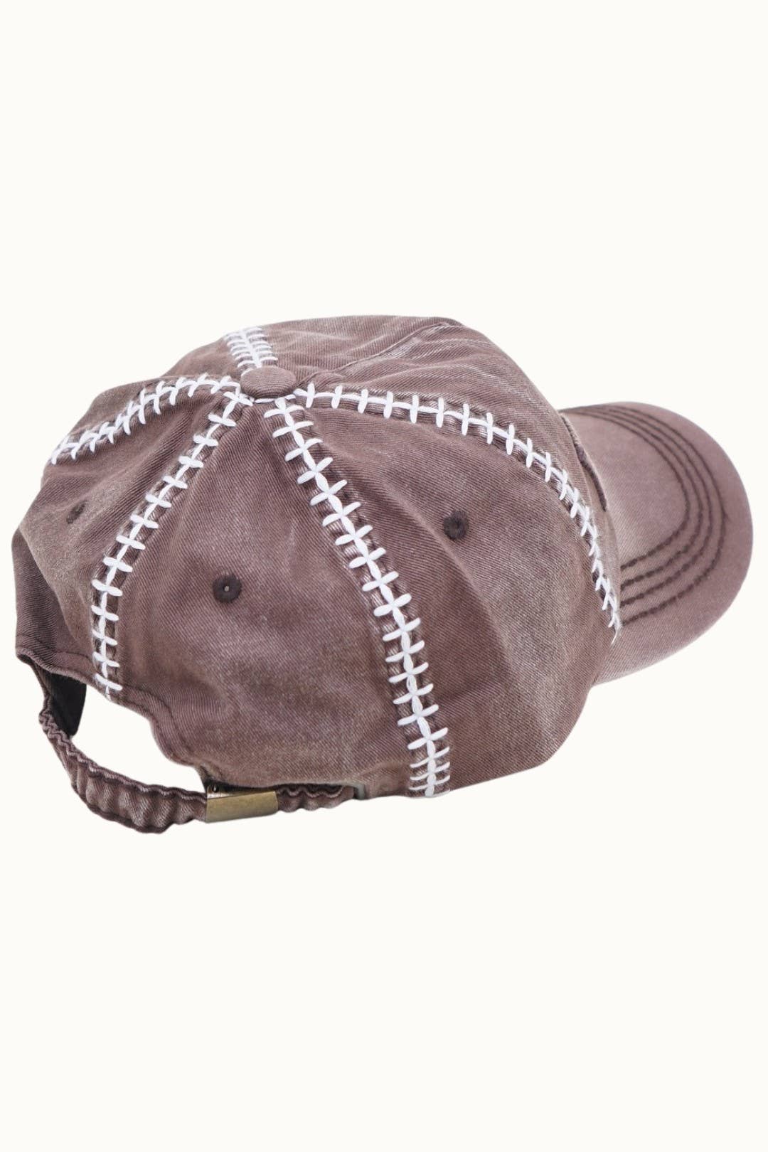 FOOTBALL themed baseball cap, Adjustable