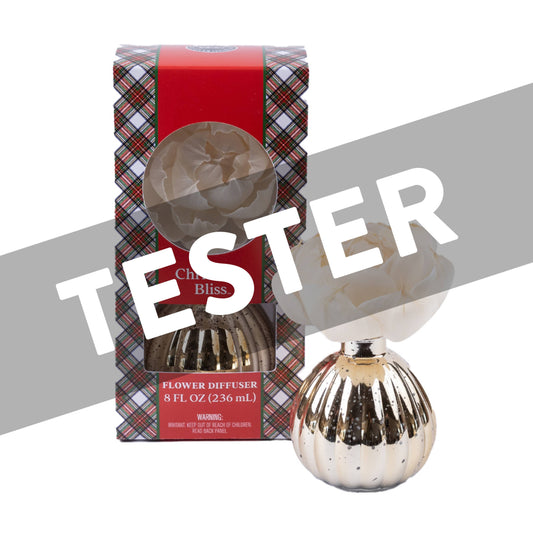 Christmas Bliss Plaid Flower Diffuser - Tester
