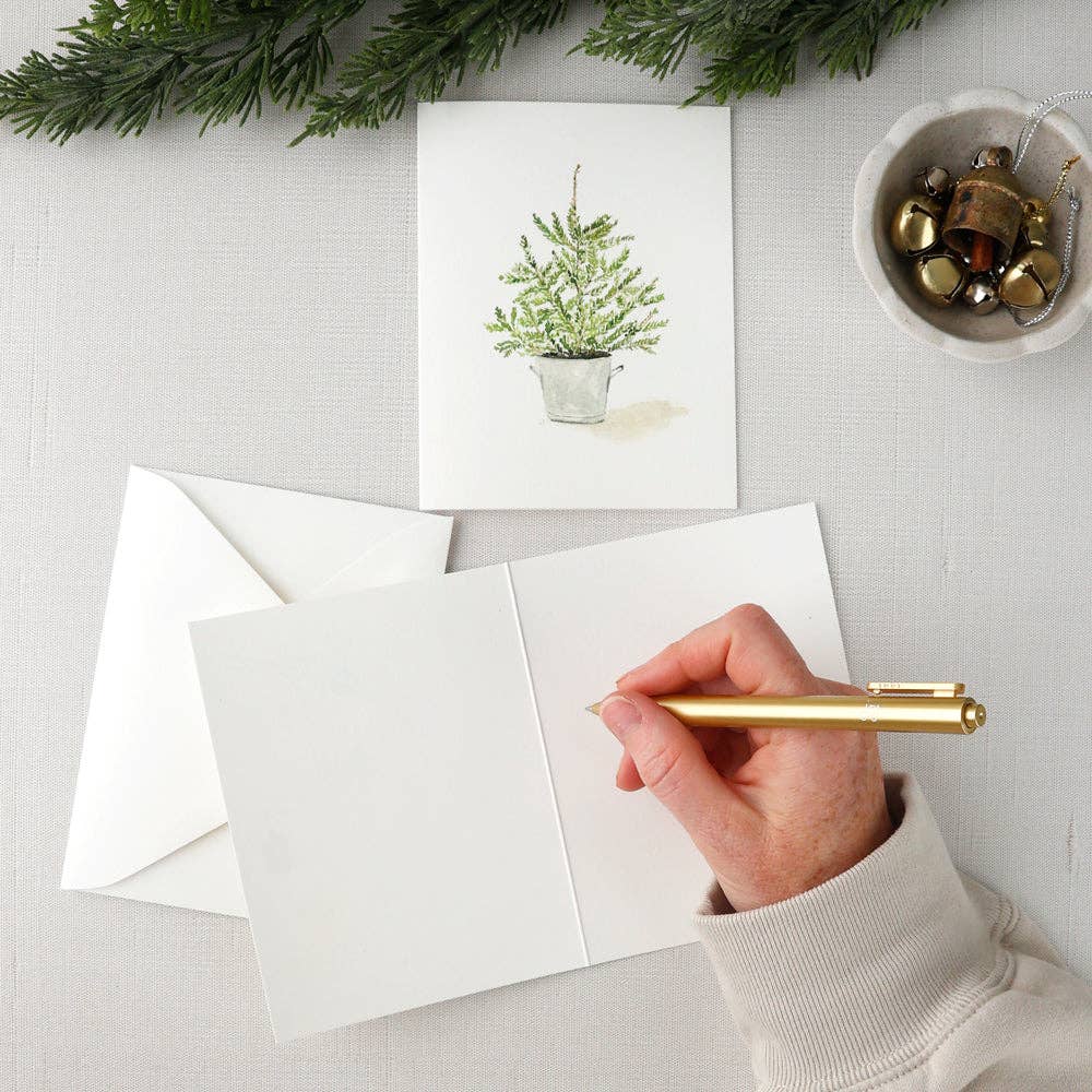 Evergreen notecard set