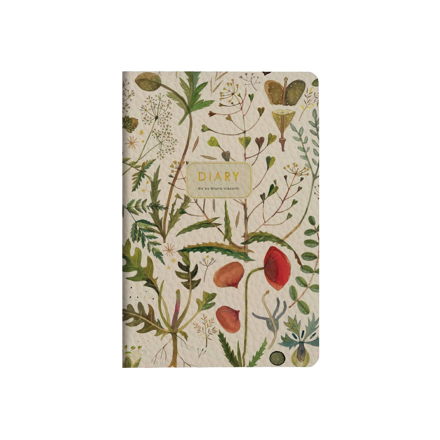 A6 Vegan Leather  Daily Planner Planner - Greens and Flowers