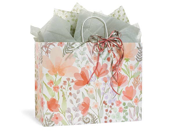 Garden Delight Floral Paper Retail Gift Bags