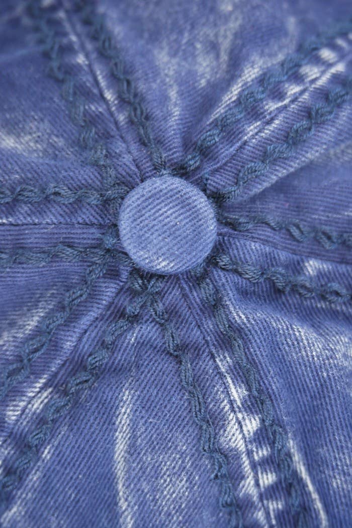 Floral Bejeweled Bling Glitz Cap, Adjustable