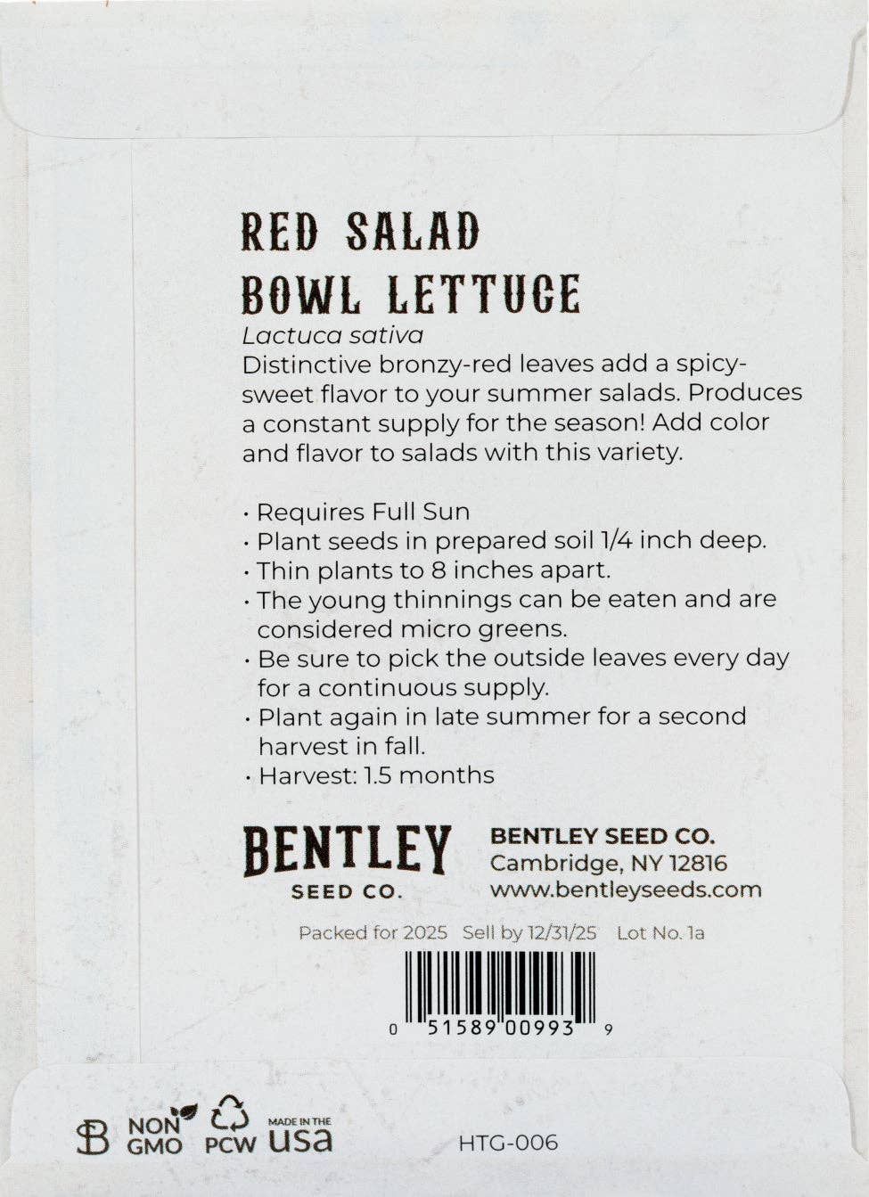 Lettuce-Red Salad Bowl 1951