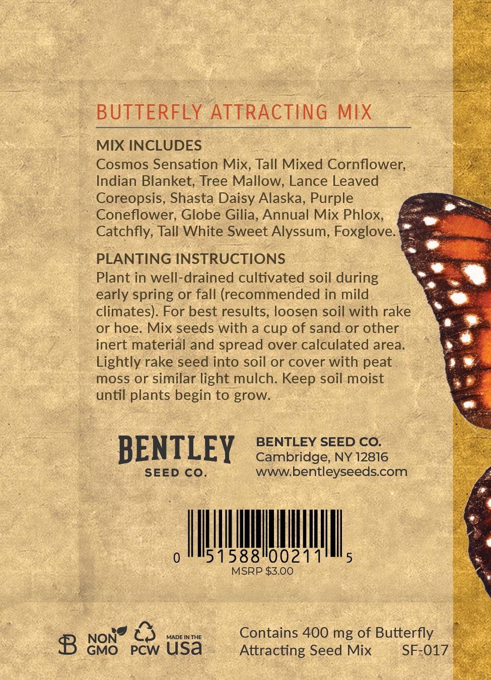 Help Save the Monarch - Wildflower Seed Packets