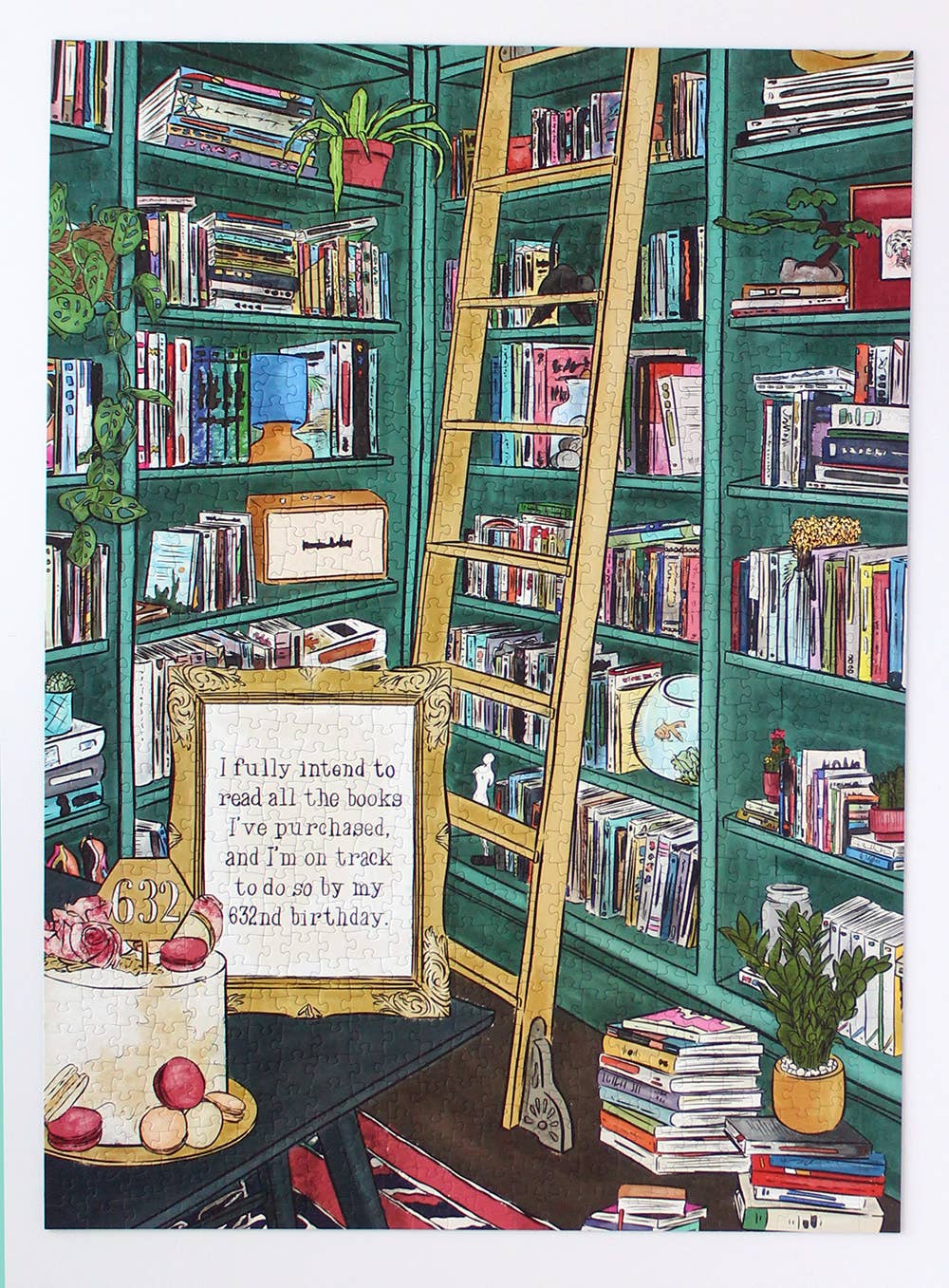 I fully intend to read all the books I've purchased puzzles