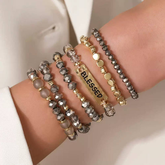 Stackable Faith Beaded Bracelets for Women. 