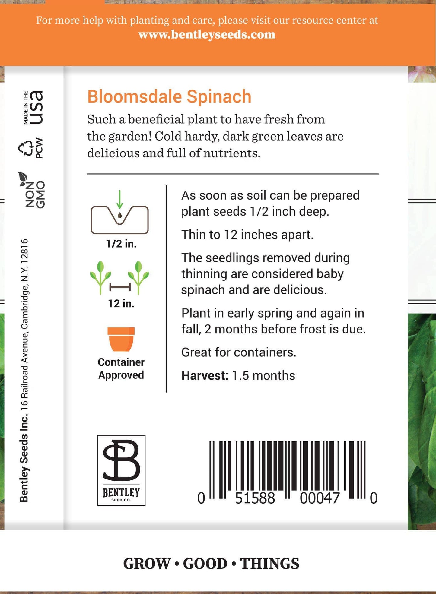 Spinach-Bloomsdale
