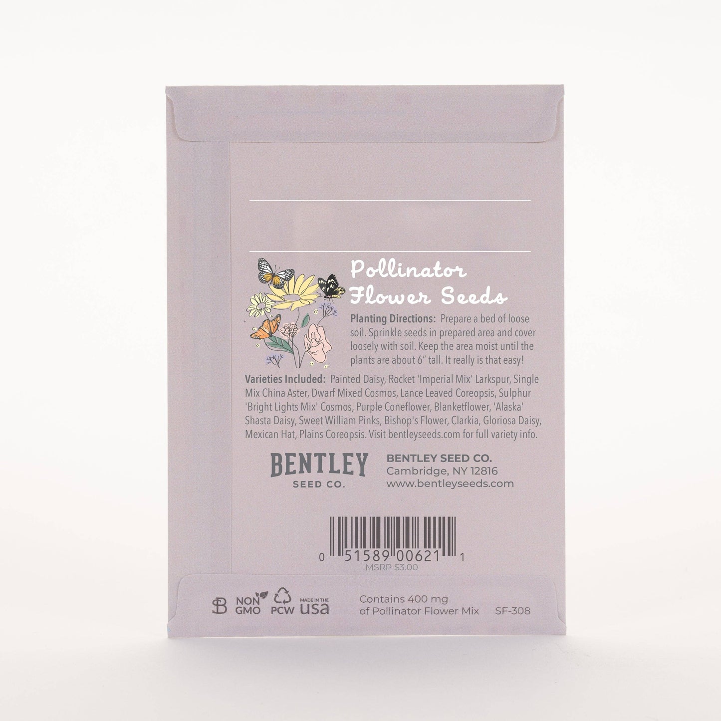 Thank You Butterfly - Pollinator Flower Mix Seed Packets