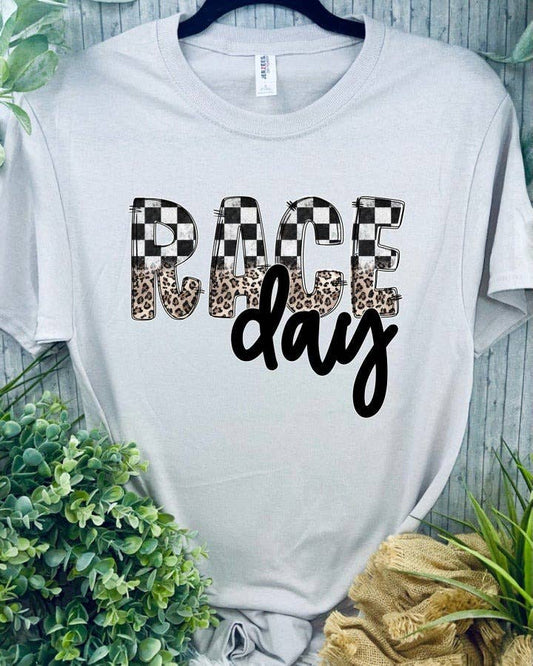 Checkered Race Day Mock-Up (T-Shirt)